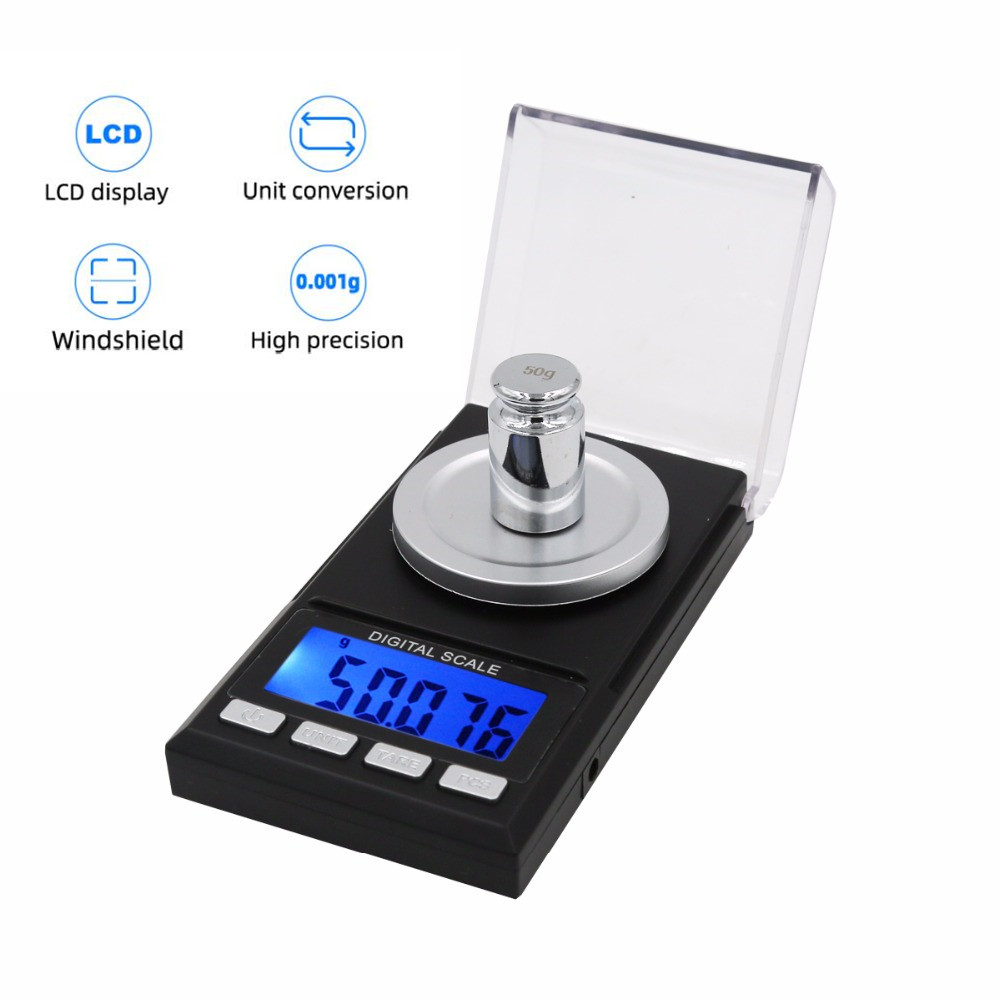Tape Dispenser Weighted - 100G/50G Skala Elektronik Presisi Tinggi 0.001G