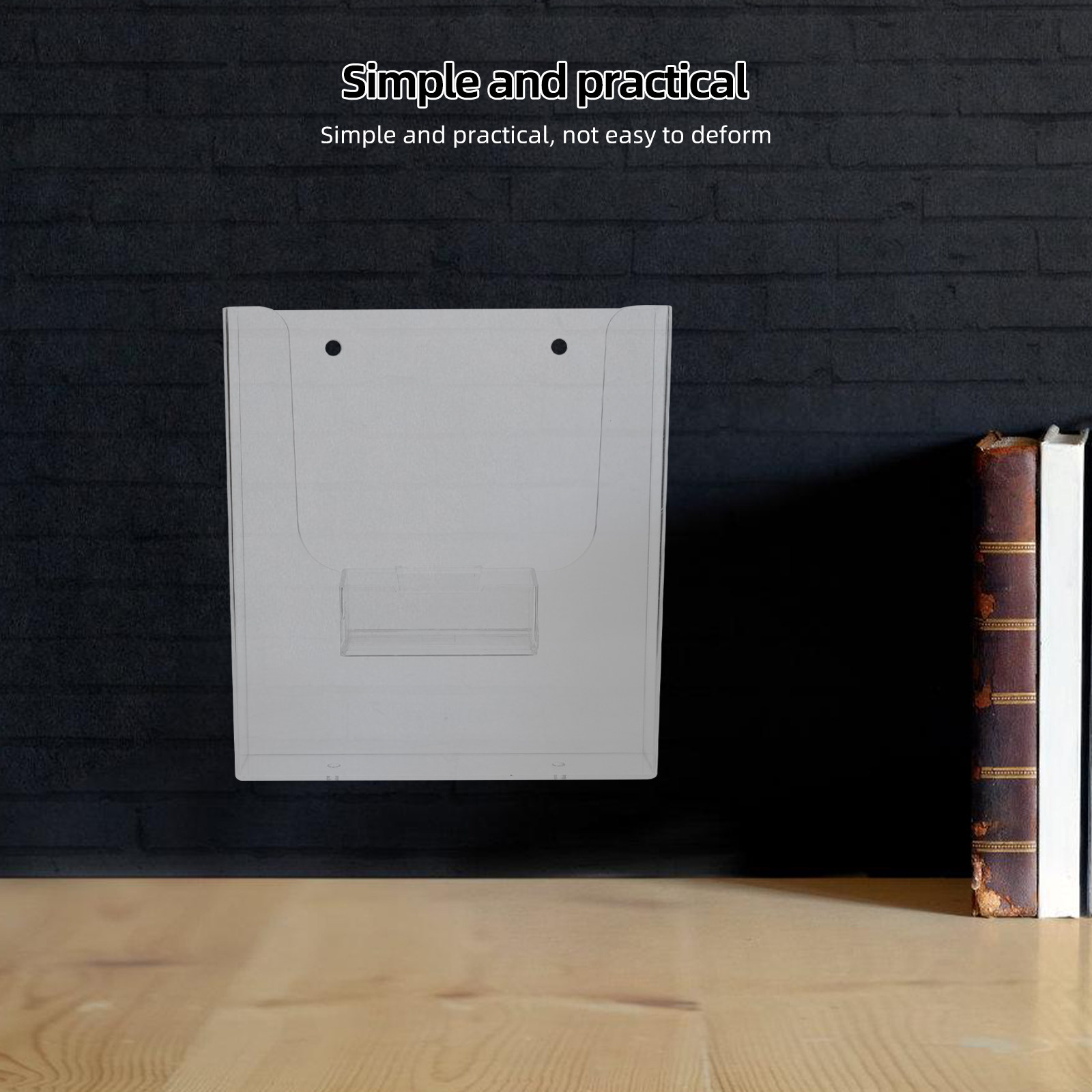 Magazine Holder Rack - Rak Penyimpanan Dokumen Akrilik A4, Gantung