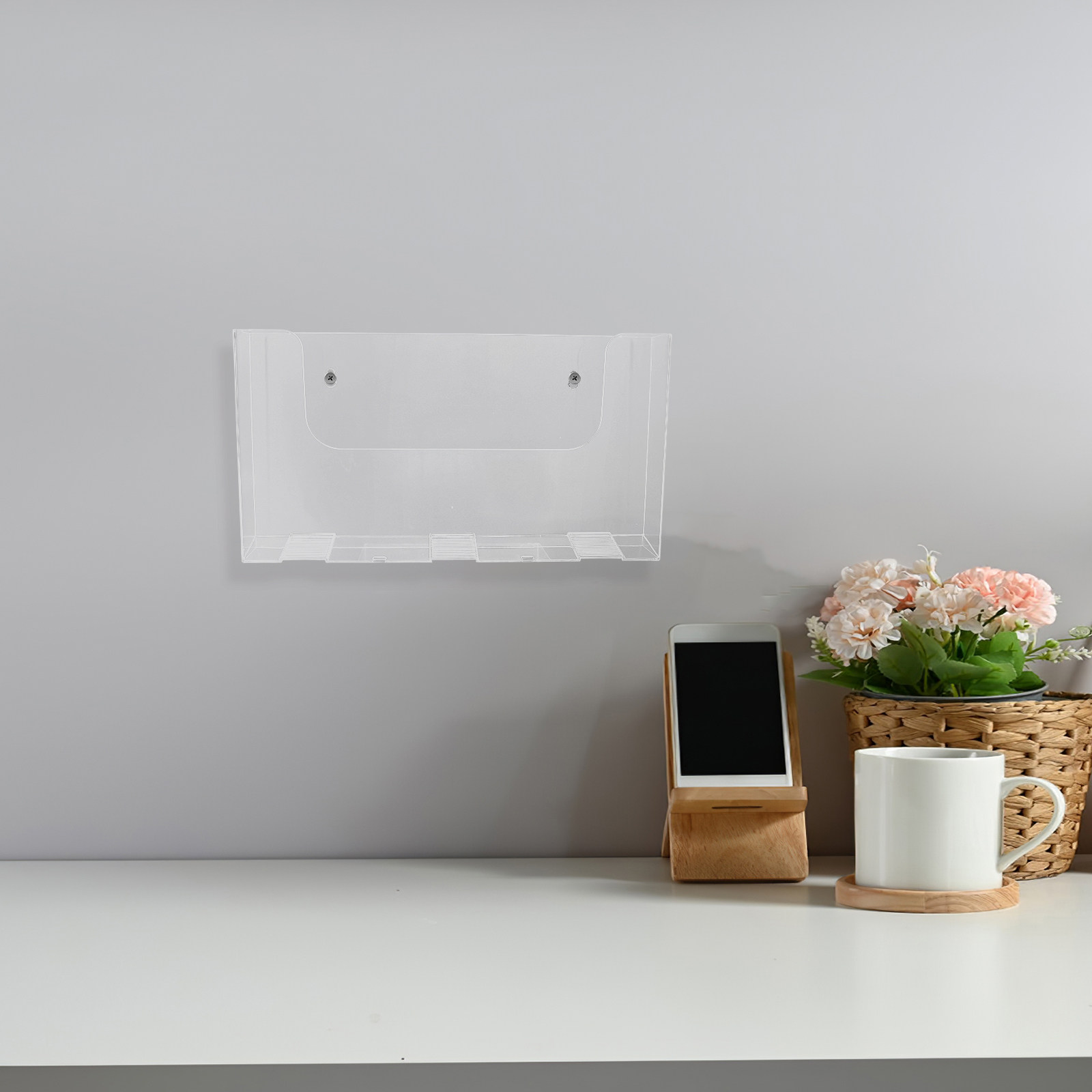 Magazine Holder Rack - 2 Buah Rak Penyimpanan Majalah Dinding
