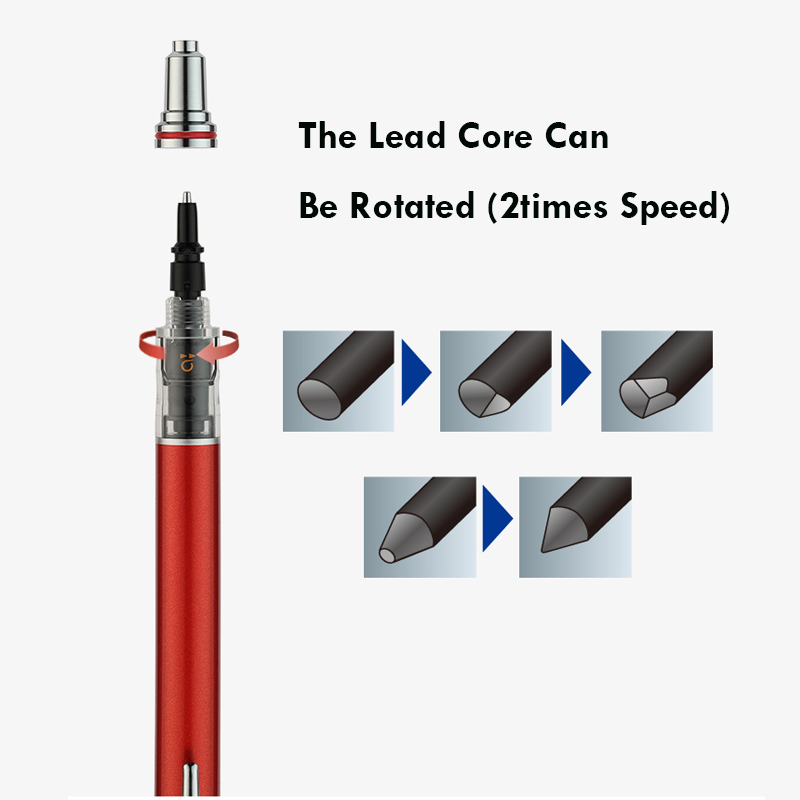 Uni pensil mekanik putar Japan - Mechanical Pencil 0.3 ulasan dan harga
