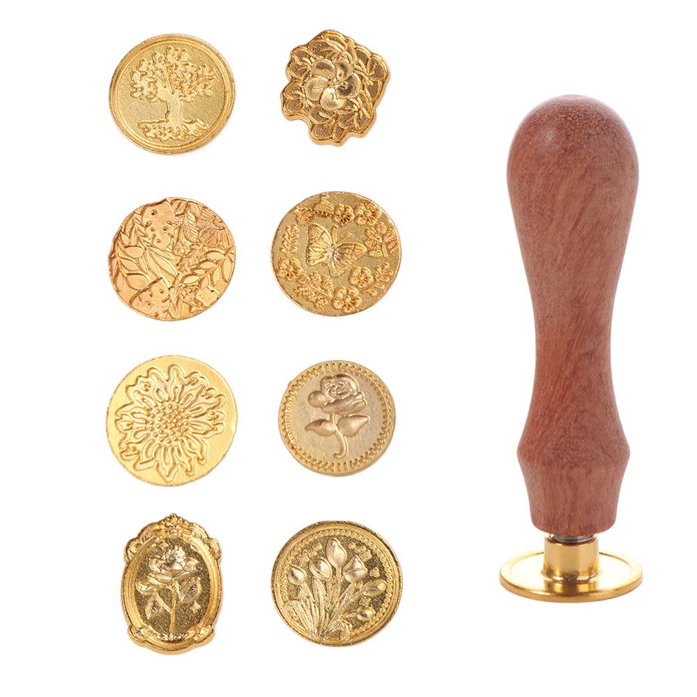 8/10/12 Buah Set Stempel Kepal - Wax Seal Stamp Set ulasan dan harga