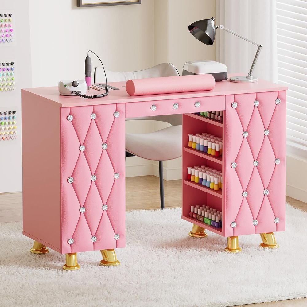 Meja Manikur dengan Pengumpul  - Leather Desk Pad ulasan dan harga
