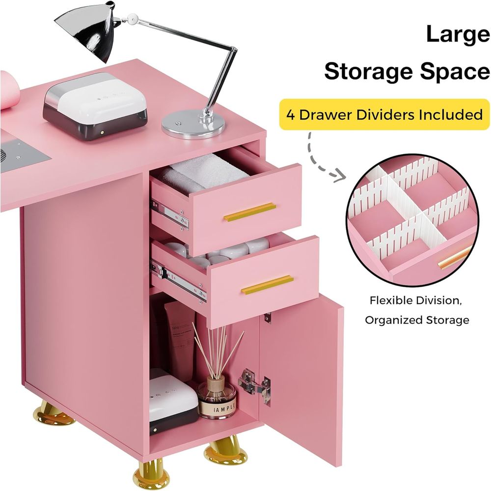 Meja Manikur dengan Pengumpul  - Leather Desk Pad ulasan dan harga