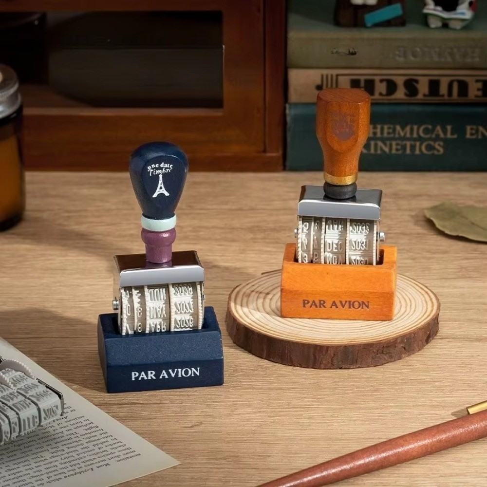 Stempel Tanggal Kayu Retro den - Rubber Date Stamp ulasan dan harga