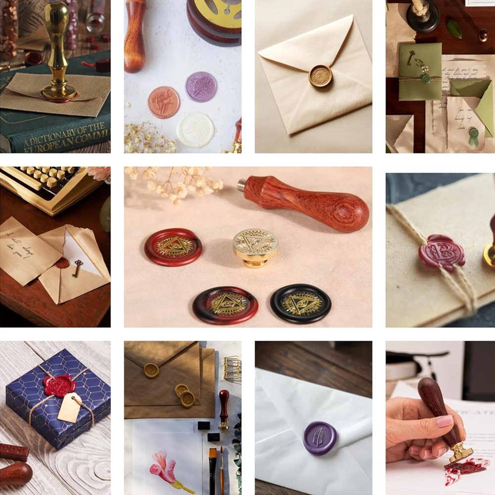 Stempel Segel Lilin Kustom, Pe - Wax Seal Stamp Set ulasan dan harga