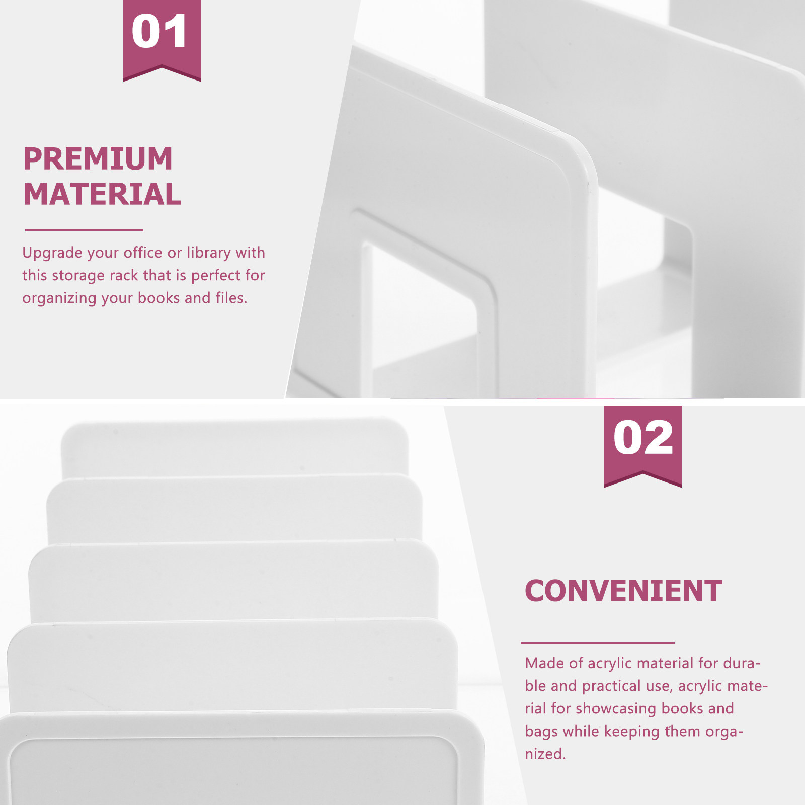 Rak Penyimpanan Akrilik Kokoh  - Magazine Holder Rack ulasan dan harga
