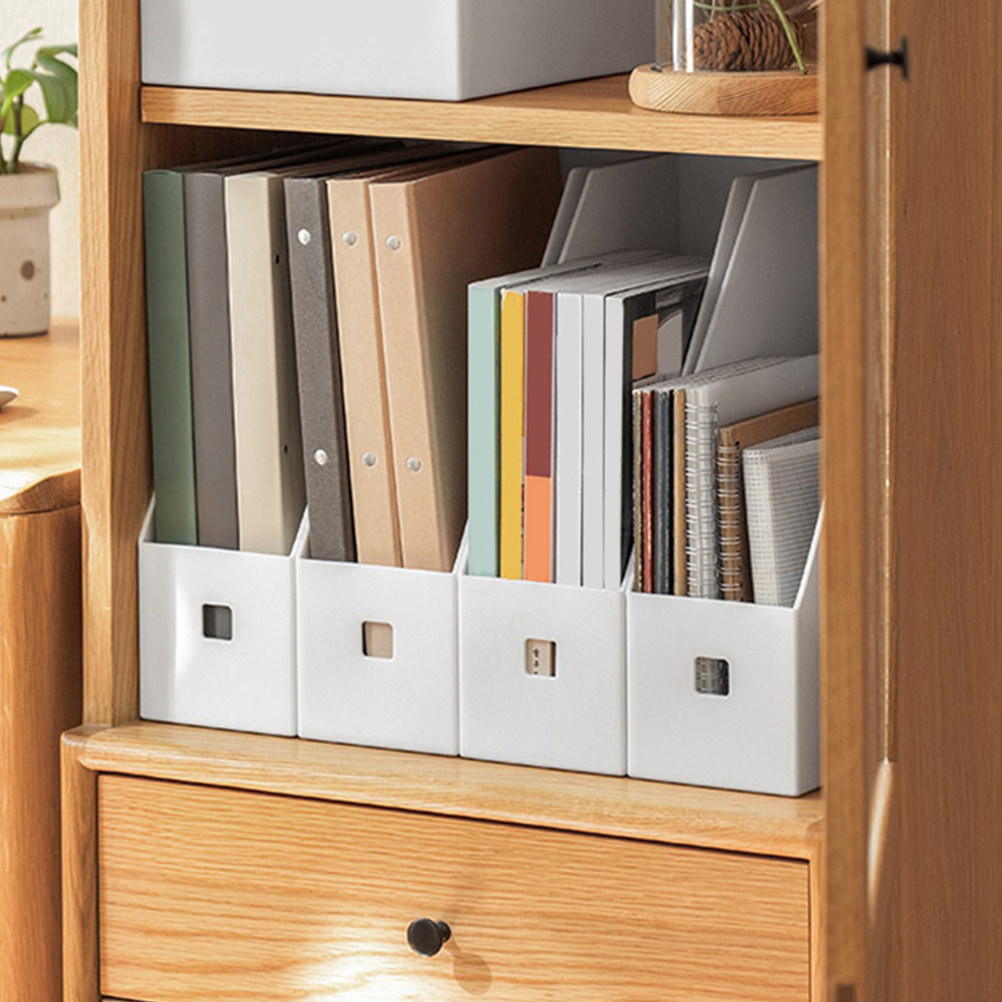 4Pcs Kotak Penyimpanan Dokumen - Magazine Holder Rack ulasan dan harga