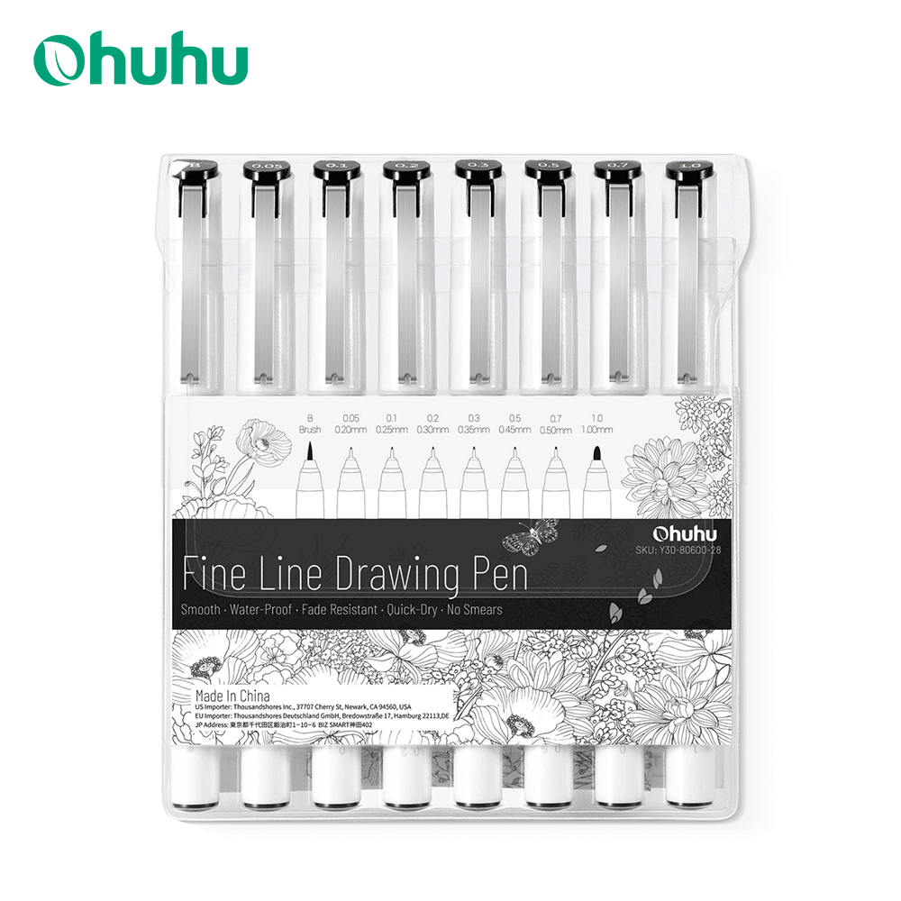 Ohuhu Pena Mikro Pena Gambar F - Copic Marker Sketch ulasan dan harga