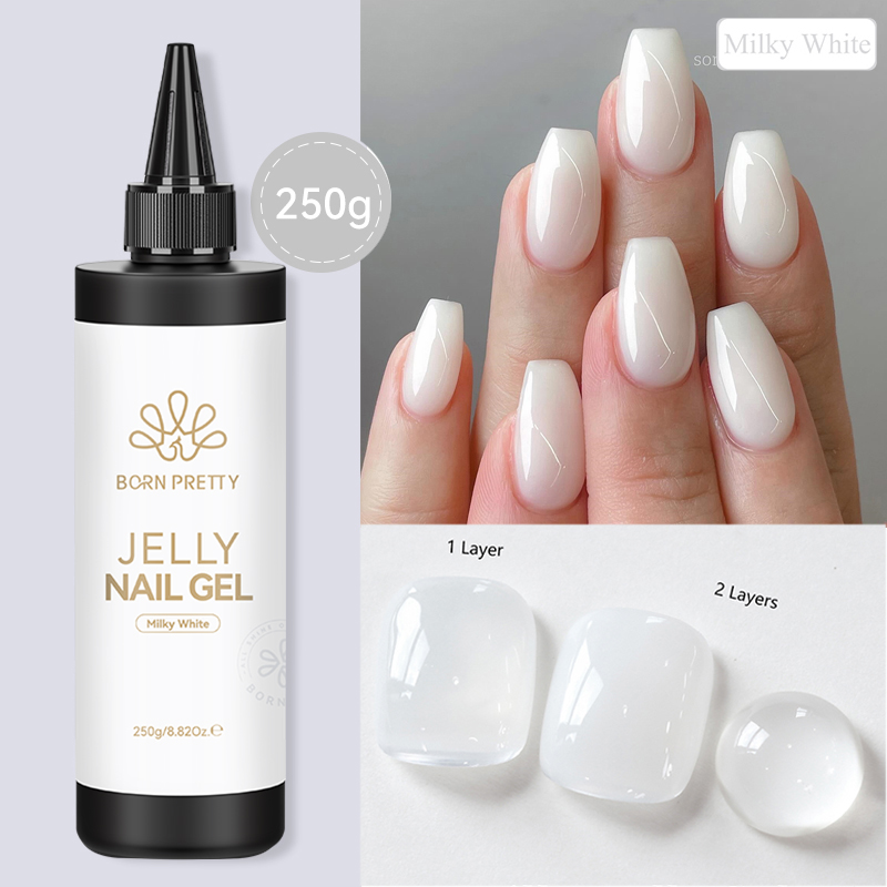 BORN PRETTY 250g Jelly Putih S - Gel Refill Pack ulasan dan harga